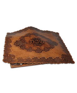 Leather Challah Cover - flowery