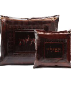 סט נרתיק טלית ותפילין  - דגם קלאסי גוון חום