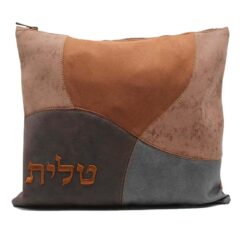 נרתיק לטלית - דגם טלאים גוון חום