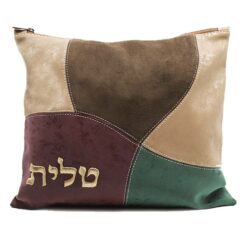 נרתיק לטלית - דגם טלאים גוון זהב