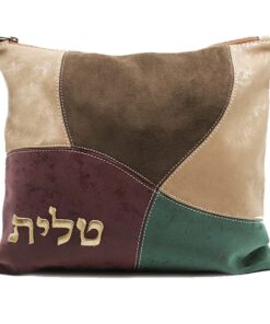 נרתיק לטלית - דגם טלאים גוון זהב