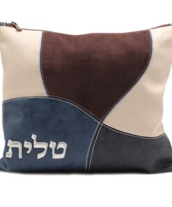 נרתיק לטלית - דגם טלאים גוון כחול