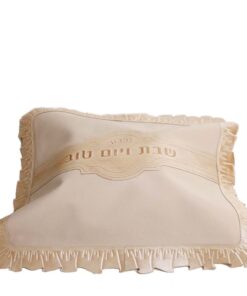 כיסוי לחלות  - דגם וולן גוון בז'