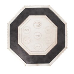מפית למצות דגם משושה גוון אפור