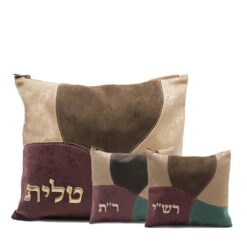 סט טלית ותפילין  רש"י ור"ת  - דגם טלאים גוון זהב
