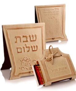 סט הדלקת נרות - גוון בז'