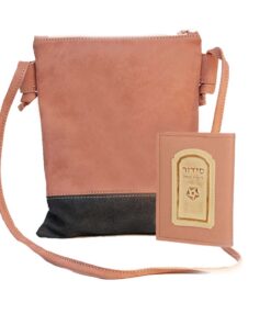 תיק צד + סידור תואם גוון ורוד