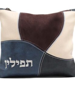 נרתיק תפילין - דגם טלאים גוון כחול