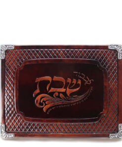מגש לפמוטות דגם שובל גוון חום