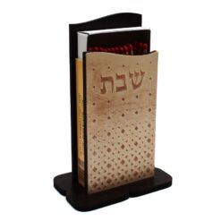 מעמד גפרורים גדולים | דגם נקודות גוון בז'