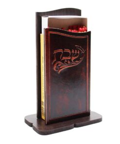 מעמד גפרורים גדולים | דגם שובל גוון חום