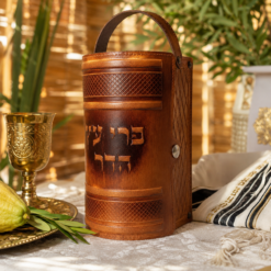 קופסת אתרוג דגם אסיף - גוון קוניאק